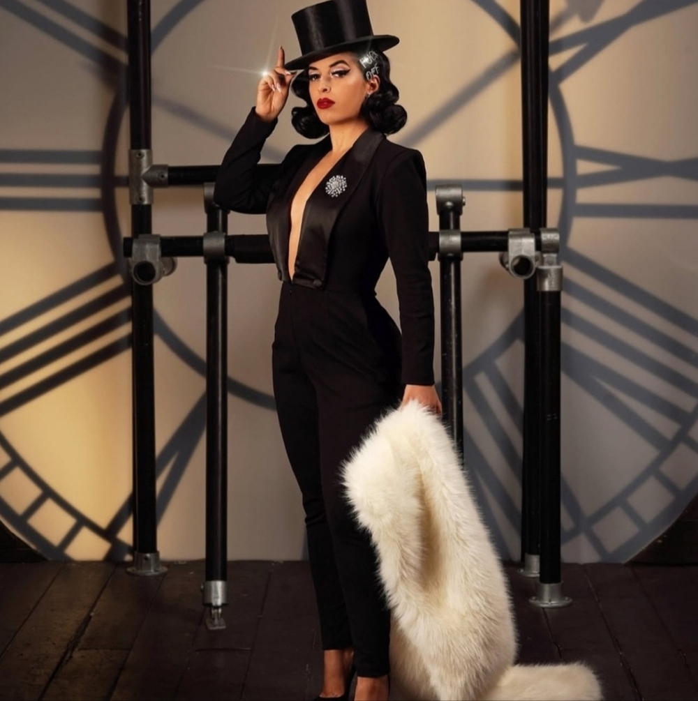 EUC XL Vintage Vandalizm Dapper Dietrich Jumpsuit (black)